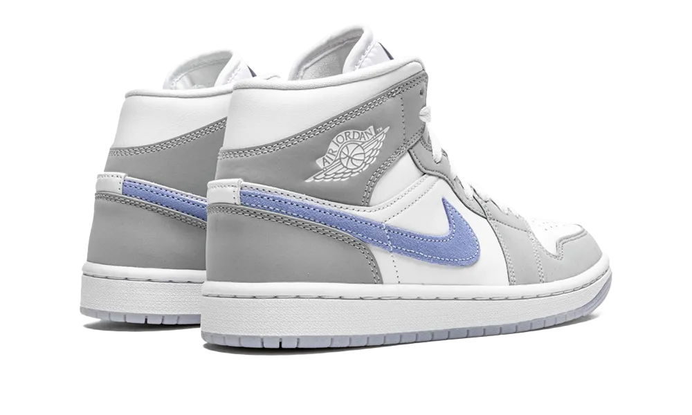 Air Jordan 1 Mid Wolf Grey Aluminum