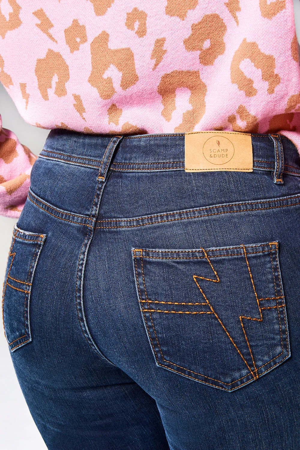 Dark Indigo Girlfriend Jeans
