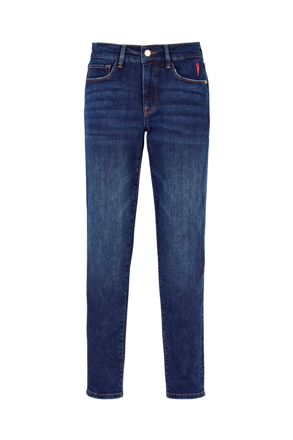 Dark Indigo Girlfriend Jeans