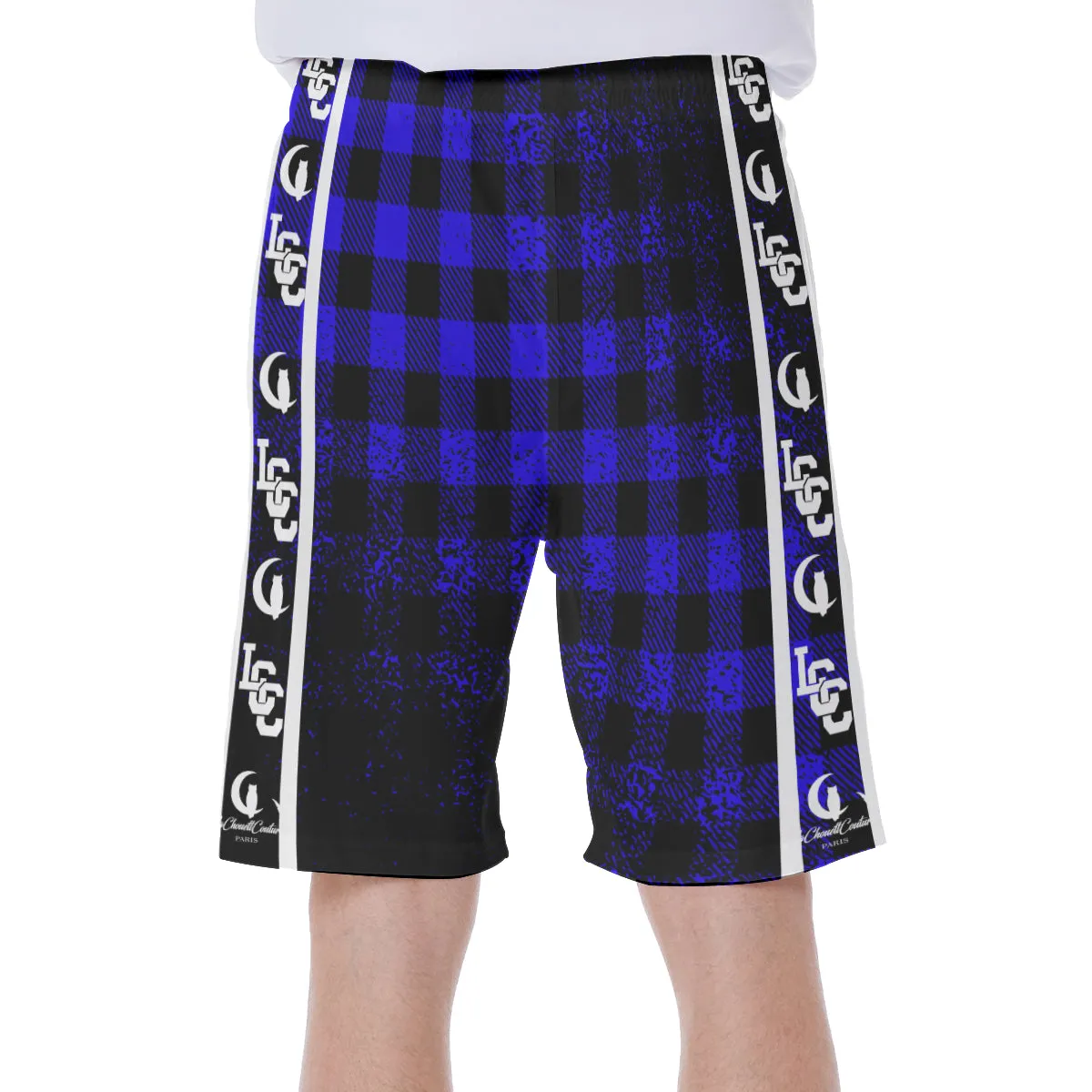 DUSTY PLAID BLUE Beach Pants