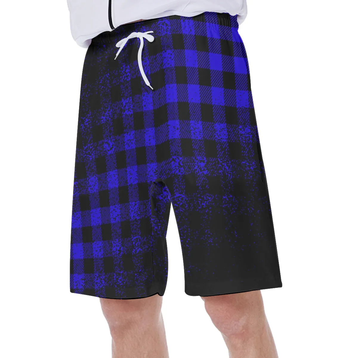 DUSTY PLAID BLUE Beach Pants
