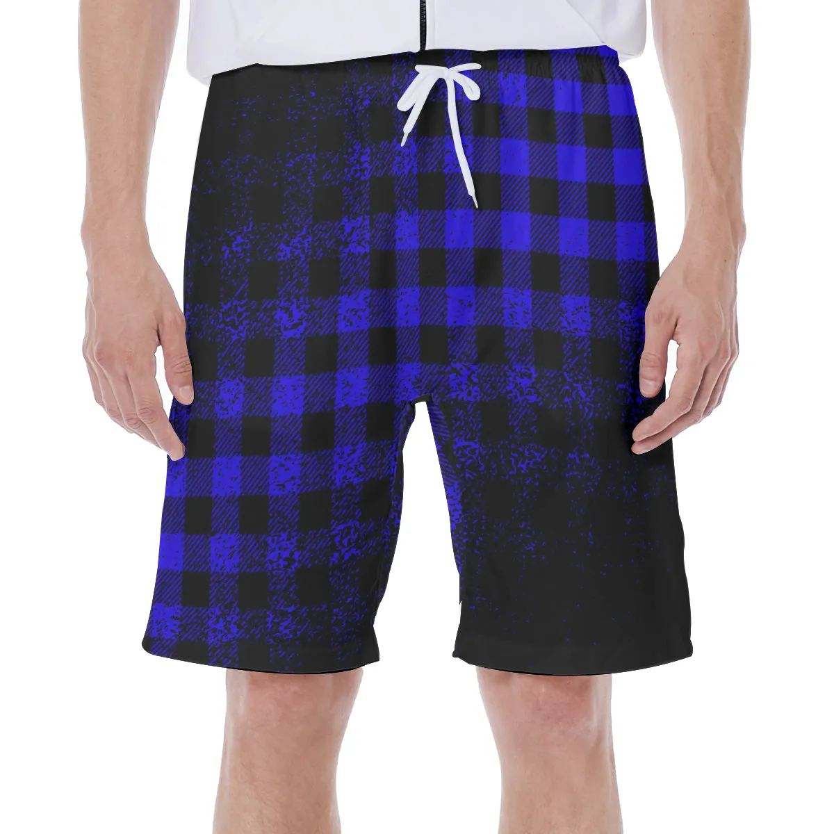 DUSTY PLAID BLUE Beach Pants