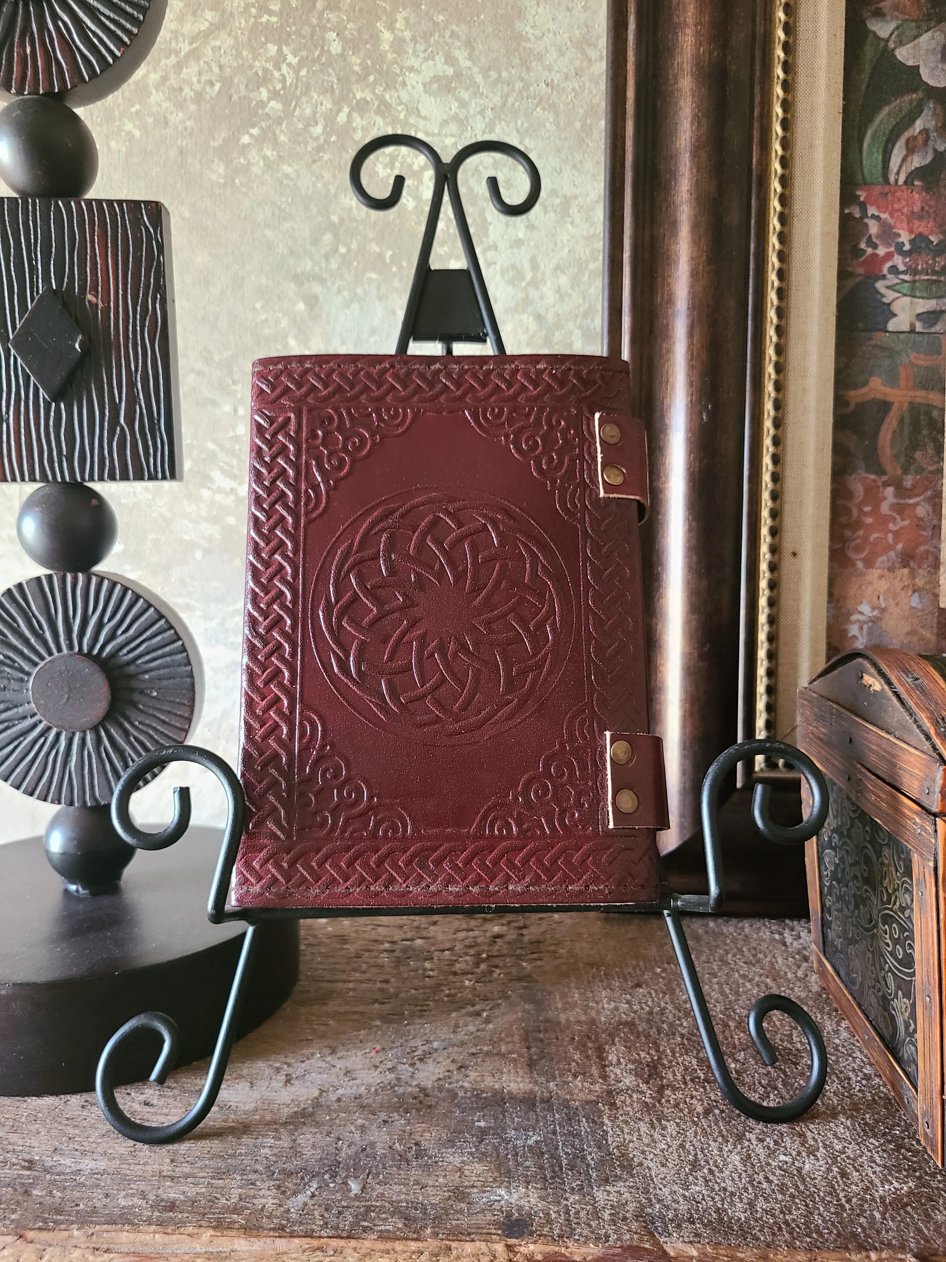 Fleur De Lis Leather Journal