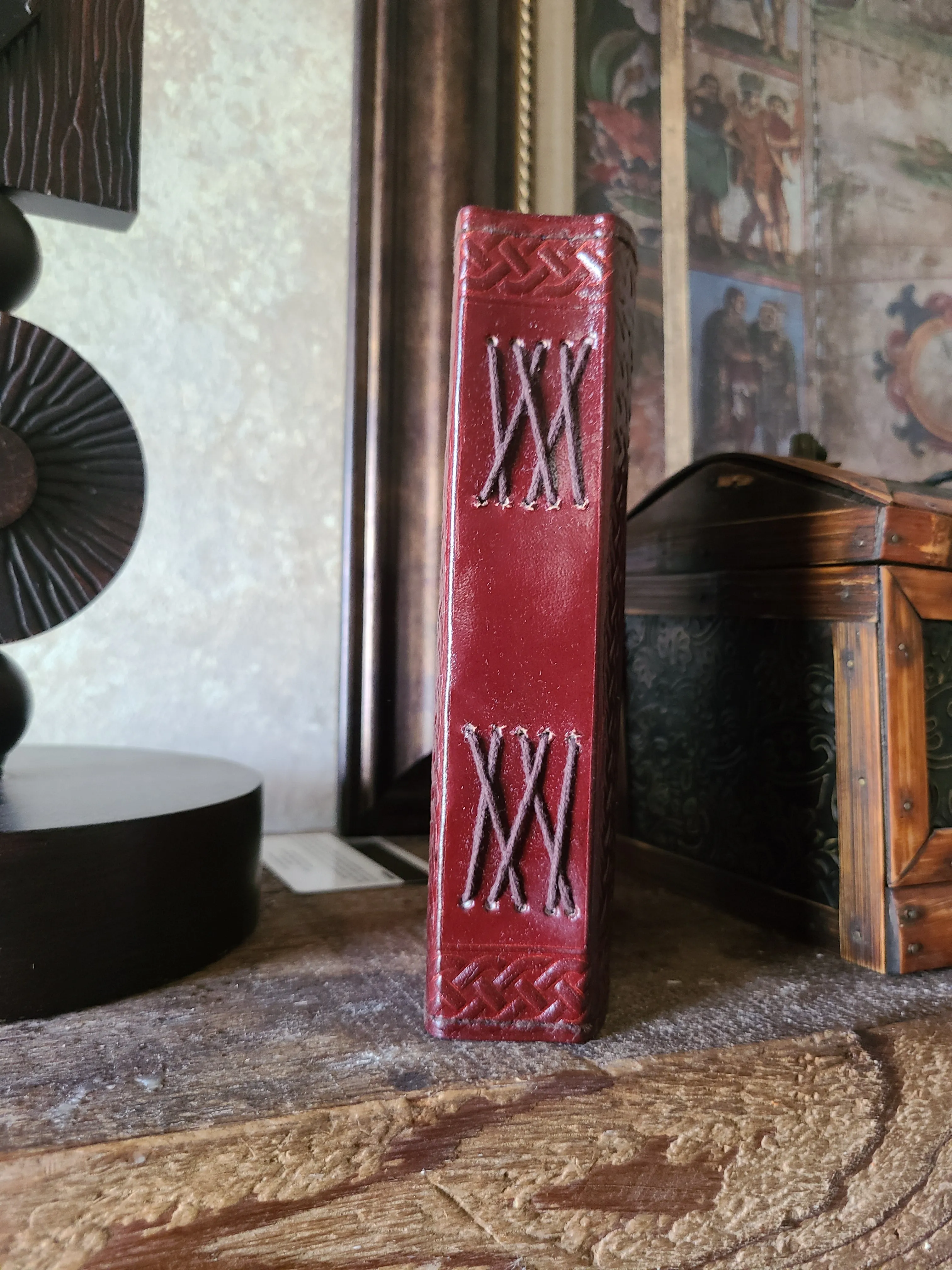 Fleur De Lis Leather Journal