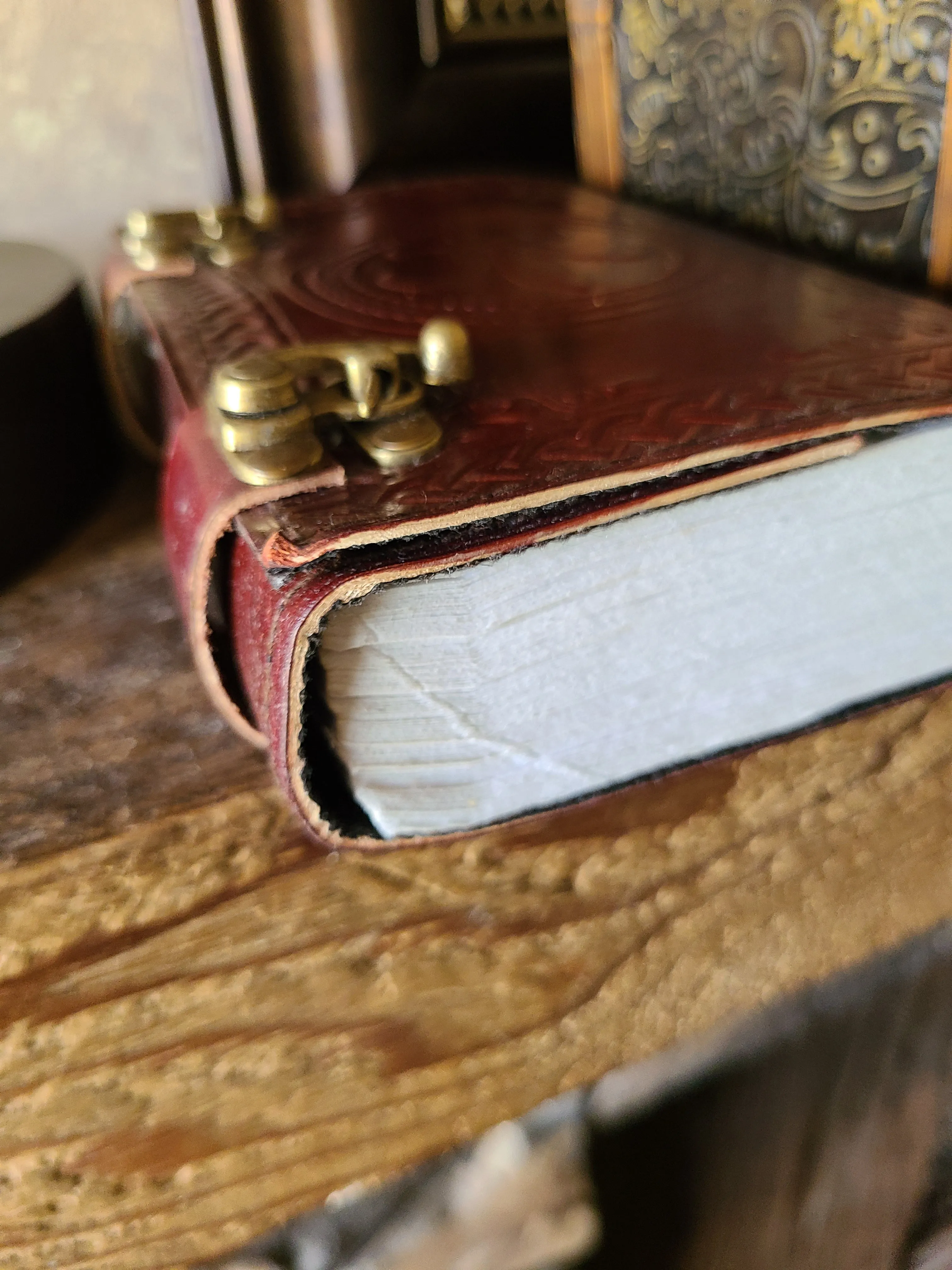 Fleur De Lis Leather Journal