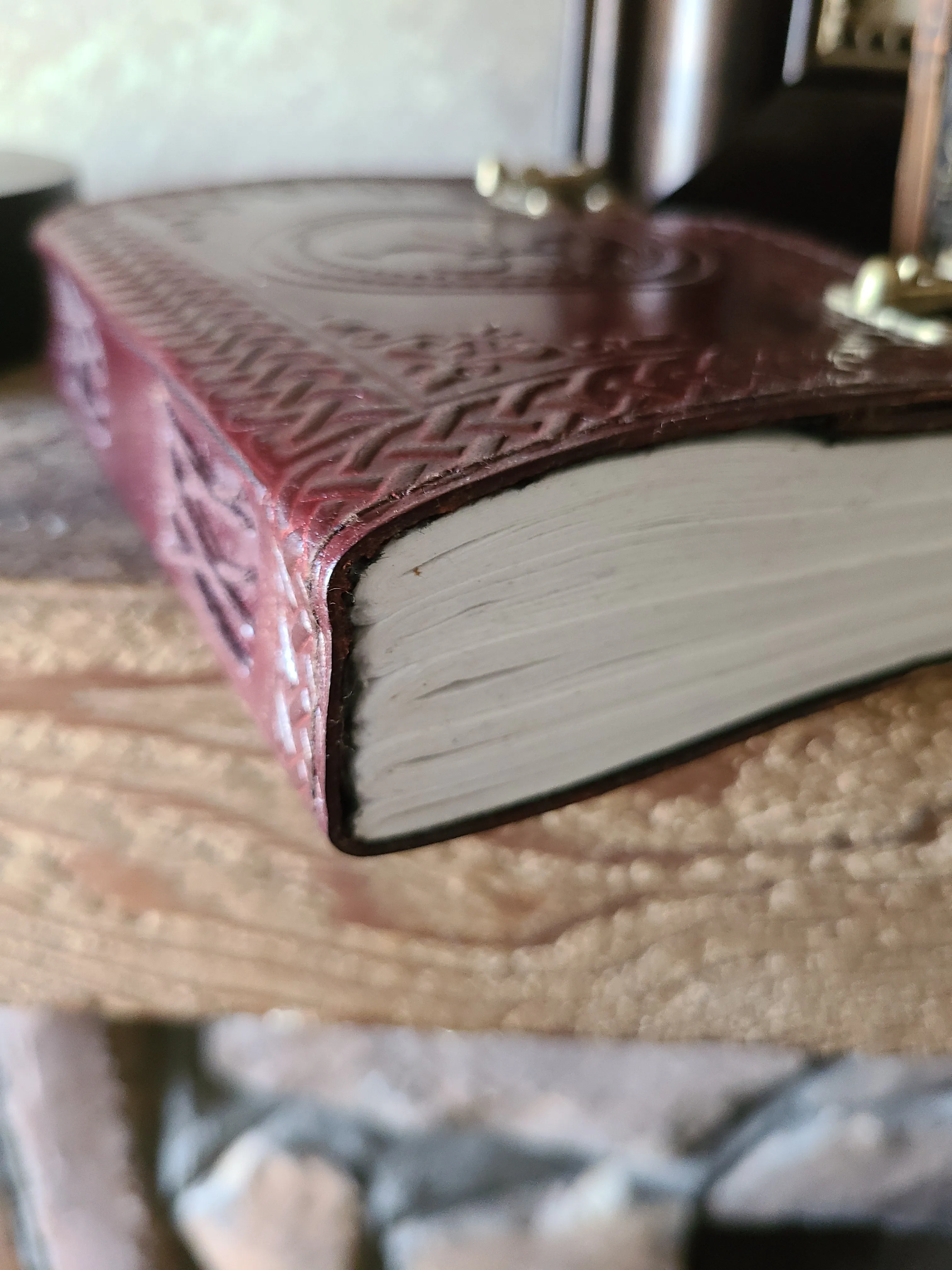 Fleur De Lis Leather Journal