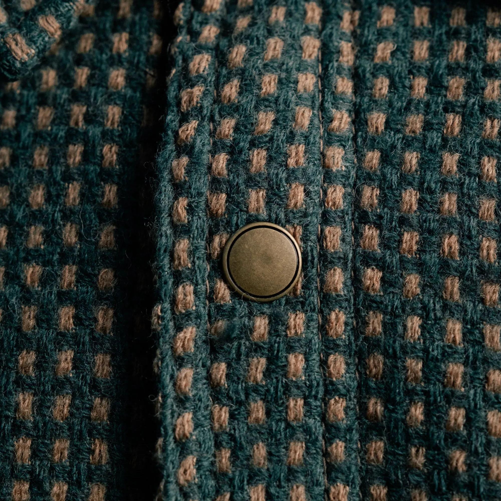 Final Sale: Green Dot Wool-Lined Field Shirt by Rogue Territory