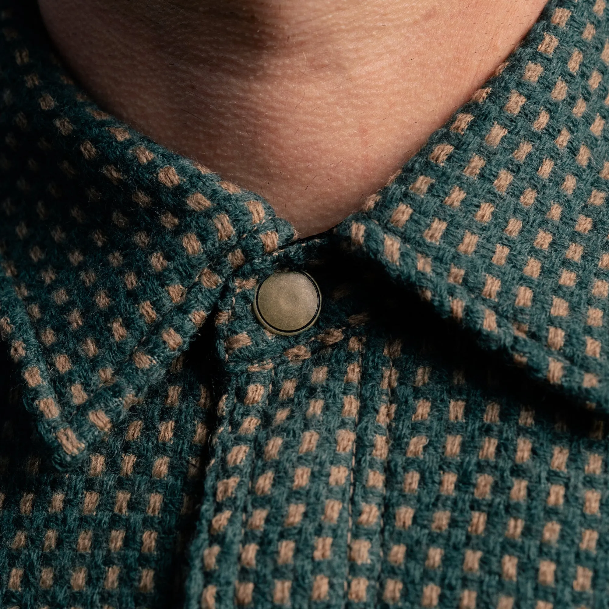 Final Sale: Green Dot Wool-Lined Field Shirt by Rogue Territory