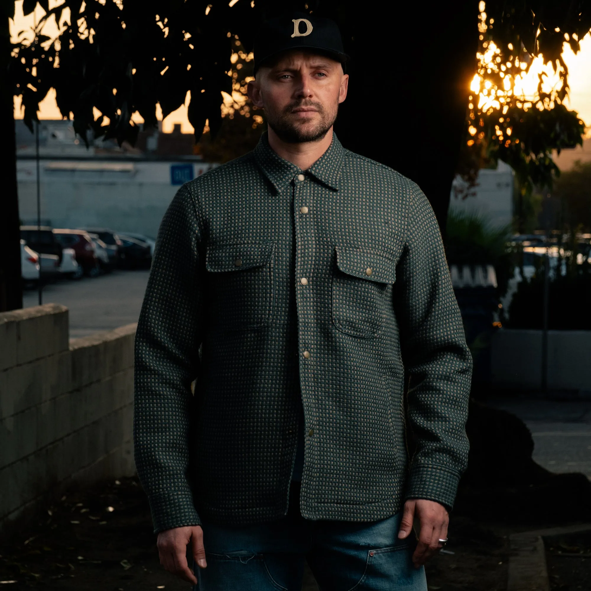 Final Sale: Green Dot Wool-Lined Field Shirt by Rogue Territory